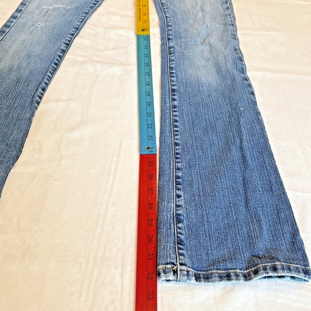 Vintage 5 Pocket Abercrombie Womens Bootcut Jeans Low Rise Size 0L Light Y2K 00s - Picture 9 of 12
